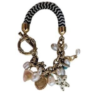 Lydell NYC Nautical Pearl starfish bracelet.